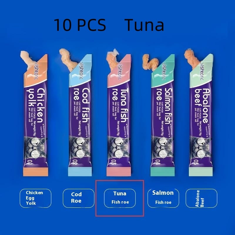 Cat Strip Kittens Nutrition Fat Hair Chin Wet Food Package Pet Cat Snacks