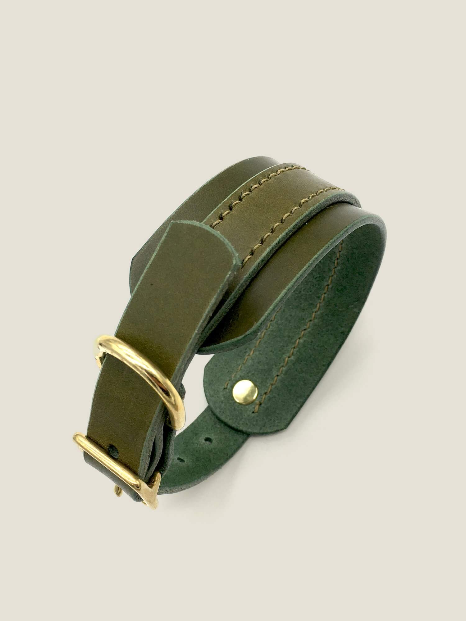 The “Artisan 002” Leather Sighthound Dog Collar – by Seldom Found-4