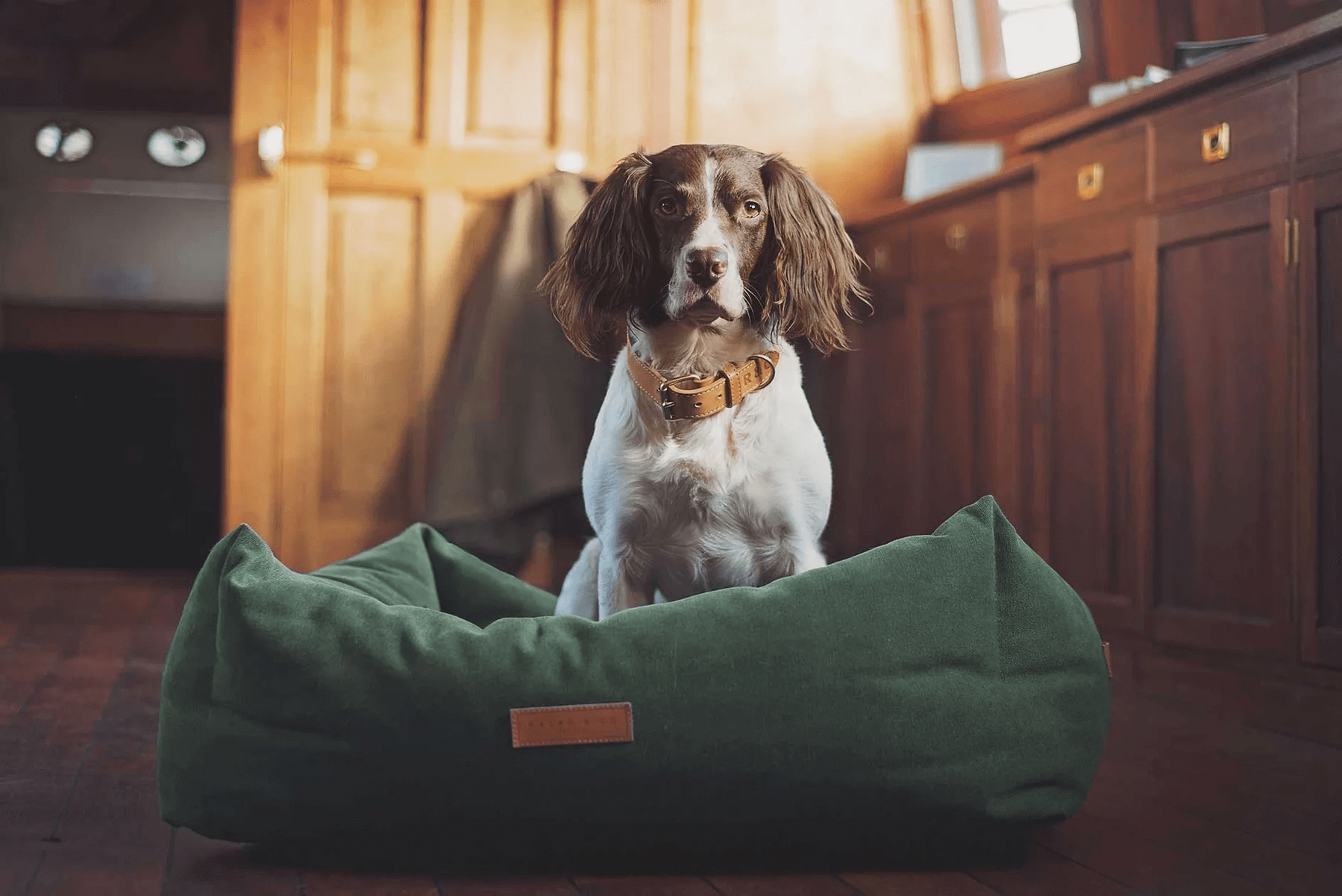 “Richmond” Stonewash Nest Dog Bed – by Ralph & Co-2